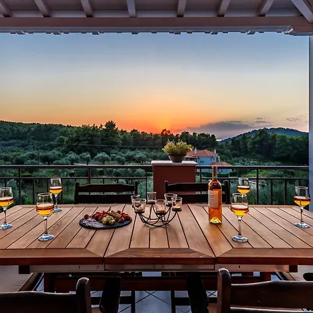 Luxury With Private Pool In Skopelos, Spacious & Private, Amaryllis By Kardous Villa