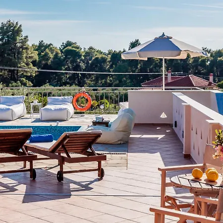 Luxury With Private Pool In Skopelos, Spacious & Private, Amaryllis By Kardous * Alikias