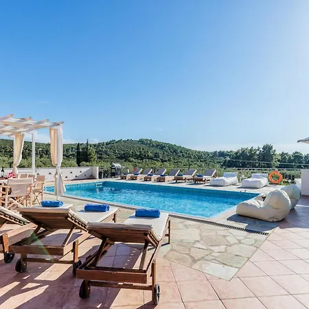 Luxury With Private Pool In Skopelos, Spacious & Private, Amaryllis By Kardous *