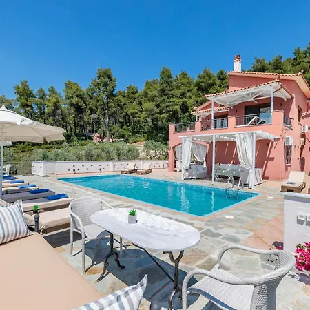 Luxury With Private Pool In Skopelos, Spacious & Private, Amaryllis By Kardous * Alikias